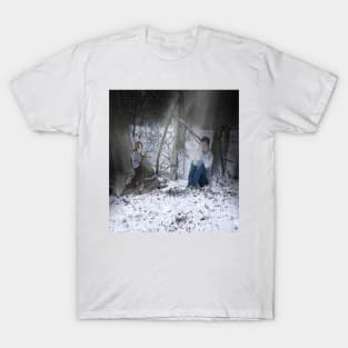 It's snowing into the woods - Illustration T-Shirt